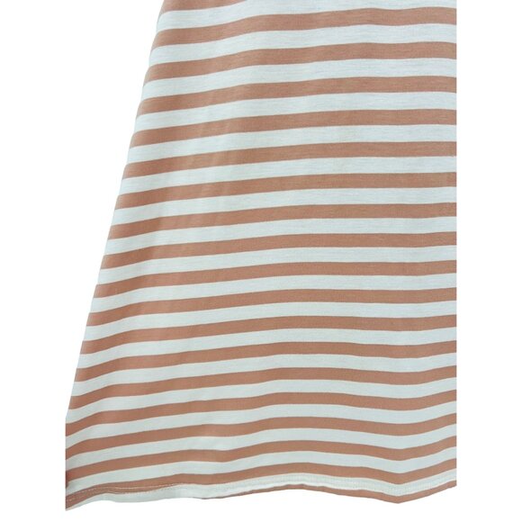Boutique Asymmetrically Striped Fold Over Waist Maxi Skirt - Picture 7 of 8